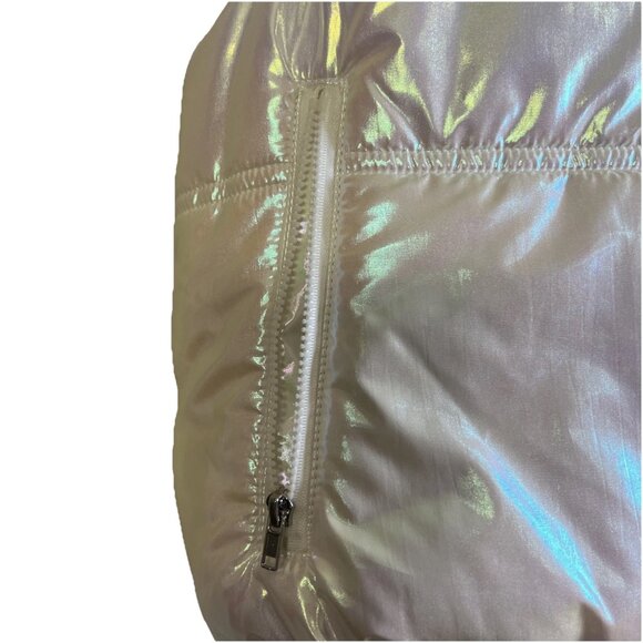 Hello Kitty Snow Angel Cropped Puffer Iridescent Women/Jr Sizes L And XL Viral - Picture 5 of 12